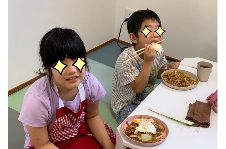 焼きそば作り