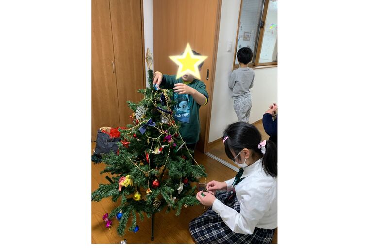 Xmasツリー飾り付け